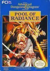Pool of Radiance NES Cover – Dungeons & Dragons RPG on 8-bit Console