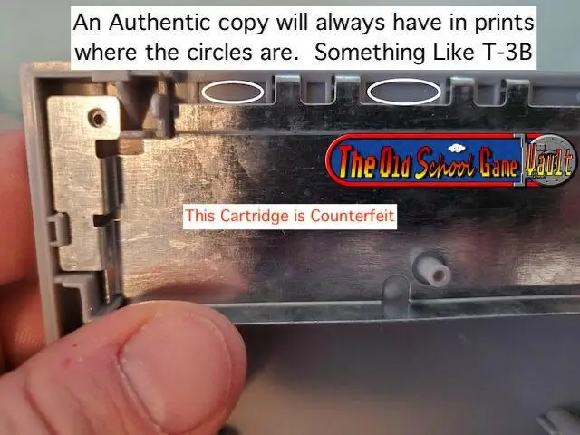 Inspect the font and screw quality to spot fake N64 cartridges