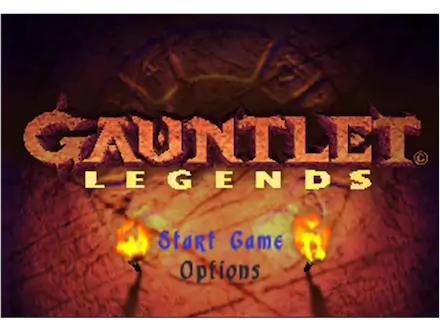 Gauntlet Legends N64 start screen – 4-player fantasy hack and slash