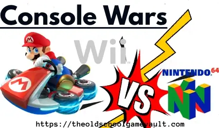 Mario Kart 64 vs Wii comparison image showing character selection screen