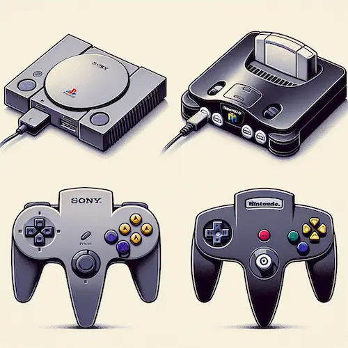 Retro Console Showdown – N64 vs PS1 Side-by-Side Comparison