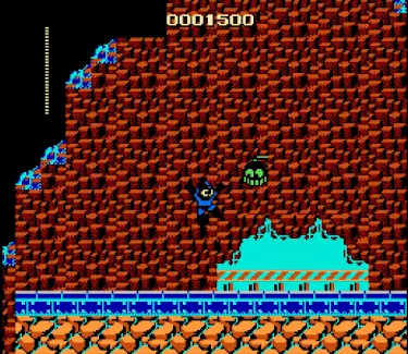 Mega Man NES gameplay with Game Genie energy and jump cheats