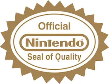 White and Gold Nintendo Seal of Quality used on later NES game releases