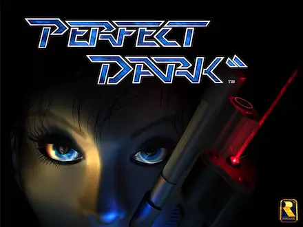 Perfect Dark N64 intro screen – best multiplayer first-person shooter