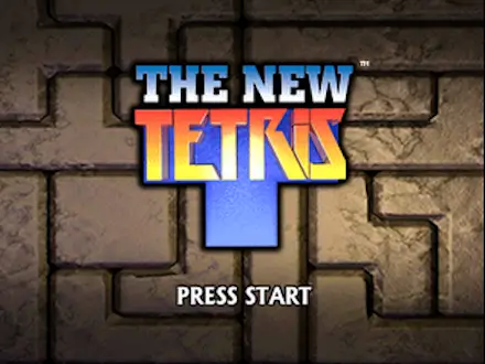 The New Tetris intro screen – 4-player puzzle game for N64