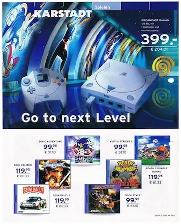 Sega Dreamcast advertisement – Sega’s final console before exiting hardware market