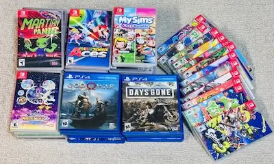 Josh's Order from Colorado - bunch of PlayStation 4 Games, and Nintendo Switch